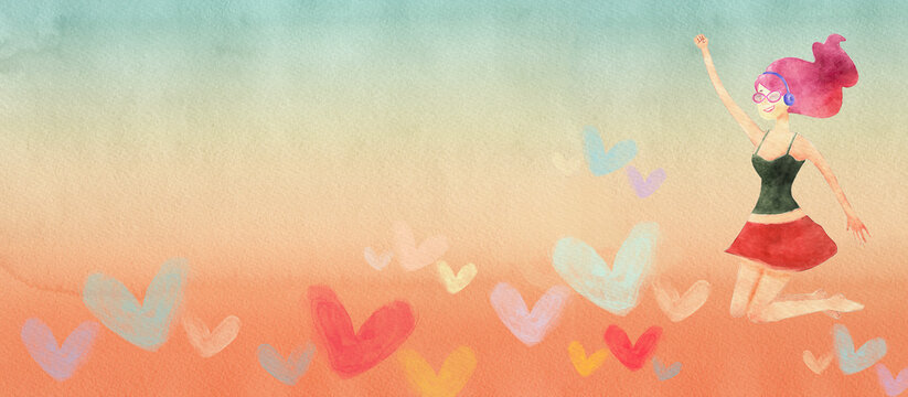 All you need is love. Concept banner