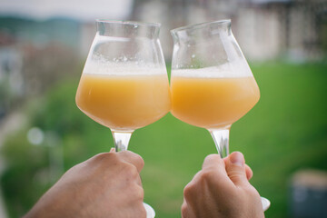 Delicious homebrewed beer, diffferent styles and rich taste