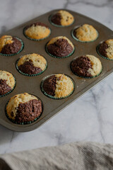 Chocolate Vanilla Cupcakes