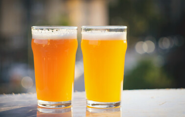 Delicious homebrewed beer, diffferent styles and rich taste