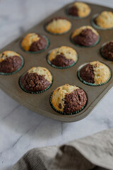 Chocolate Vanilla Cupcakes
