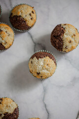 Chocolate Vanilla Cupcakes