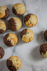 Chocolate Vanilla Cupcakes