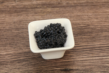 Luxury strugeon fish black caviar