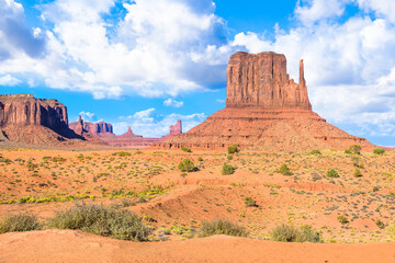 Fototapeta na wymiar Beautiful view of Monument Valley - Arizona, Utah - USA