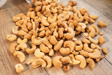 Delicious Cashew. Healthy and nutritious food