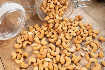 Delicious Cashew. Healthy and nutritious food