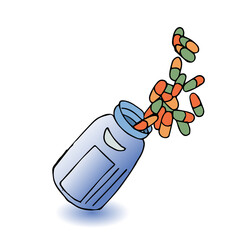 A jar of pills, a cure for disease