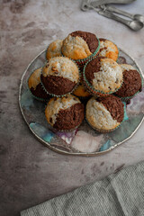 Chocolate Vanilla Cupcakes