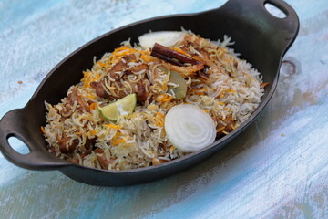 Meatless Biryani made of Jackfruit or Kathal, a delicacy for the vegetarian