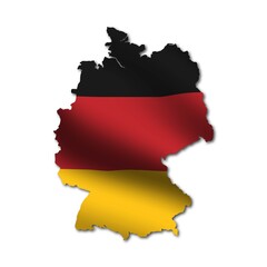 Map of Germany temporarily background template.