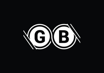 Initial Monogram Letter GB Logo Design Vector Template. GB Letter Logo Design 
