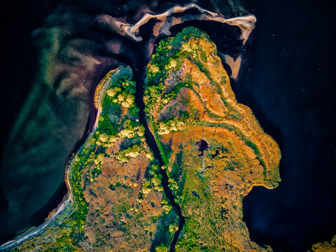 estuary of the Reda River in the Beka nature reserve