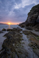 sunset on the beach