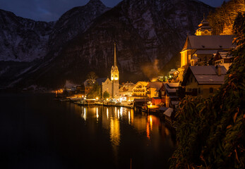 Hallstatt lake,  Austria