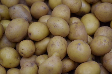 close up of potatoes
