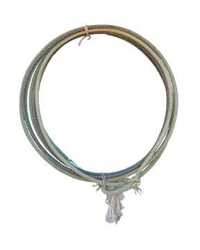 recommend clip art: Rope Lasso Cowboy vintage old rope isolated on white background. This has clipping path.