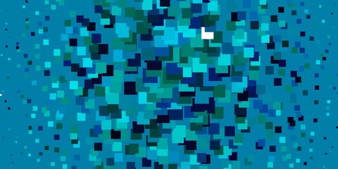 Light Blue, Green vector pattern in square style. Illustration with a set of gradient rectangles. Pattern for commercials, ads.