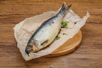 Salted Herring fish with pepper