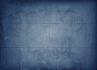 Blue block wall