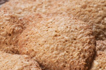 Oatmeal cakes on a plate