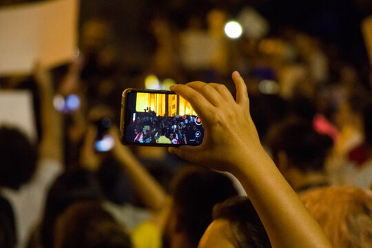 Georgian protests in front of the Parliament of Georgia, also known as Gavrilov's Night or anti-government protests in the country of Georgia.
