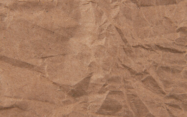 Brown wrinkle recycle paper background texture