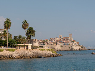 View of Antibes Old Town, French Riviera, France