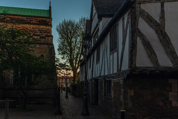 Fototapeta premium Old Guildhall in Leicester by night