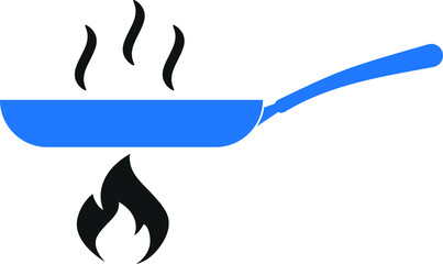 cooking icon. cooking fry pan icon