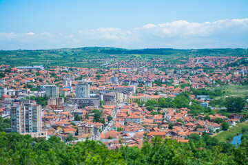 Fototapeta na wymiar Landscape picture of Prokuplje city 