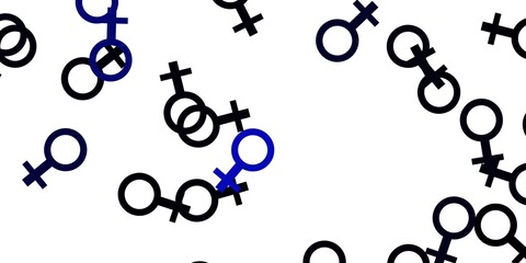 Light Gray vector backdrop with woman's power symbols.