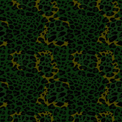 Obraz premium Full seamless leopard cheetah animal skin pattern. Design for textile fabric printing. Suitable for fashion use.