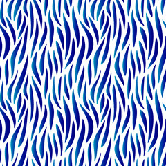 Full seamless women dress texture pattern vector. Blue and white clothes design for girls textile fabric print and wallpaper. Summer design for fashion and home design background.