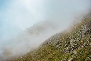 fog in the mountains