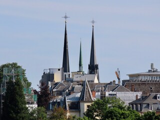 Obraz premium Luxembourg cathedral towers