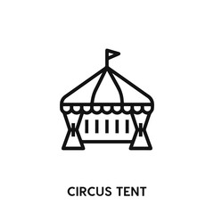 circus tent icon vector. circus tent sign symbol