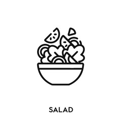 salad icon vector. salad sign symbol
