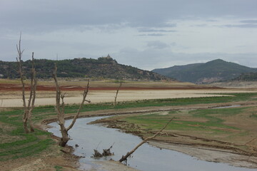 Entrepeñas Swamp in Pareja and Sacedón (Guadalajara).  
Drought in Spain.