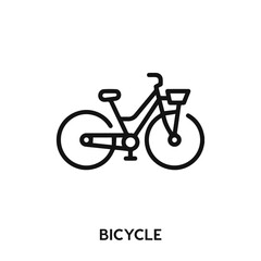 Fototapeta premium bicycle icon vector. bicycle sign symbol
