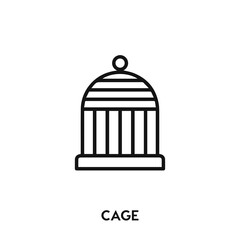 cage icon vector. cage sign symbol