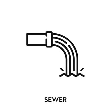 sewer icon vector. sewer sign symbol
