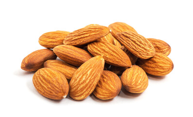 Almond isolated on white background