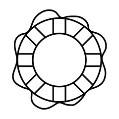 Isolated lifebuoy icon vector design