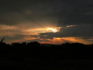 Fototapeta premium sol ocultandose