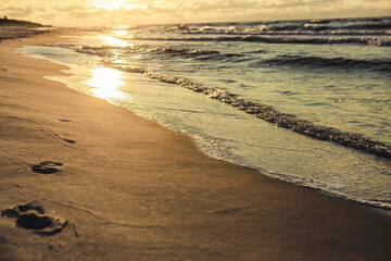 Zach&oacute;d słońca nad Bałtykiem