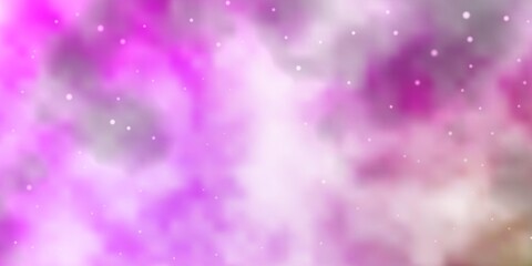 Light Pink, Green vector pattern with abstract stars. Decorative illustration with stars on abstract template. Pattern for websites, landing pages.