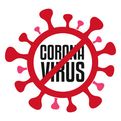 Stop Coronavirus Concept Stamp Virus. Round Symbol Old Style. Vector Design Pandemic.