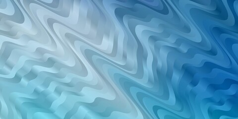 Fototapeta premium Light BLUE vector background with curves. Bright sample with colorful bent lines, shapes. Template for your UI design.