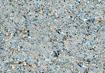 grey aluminium texture background with colour reflections